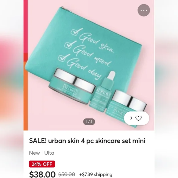 urban skin rx beauty skincare sample size with bag nwt - Picture 1 of 5